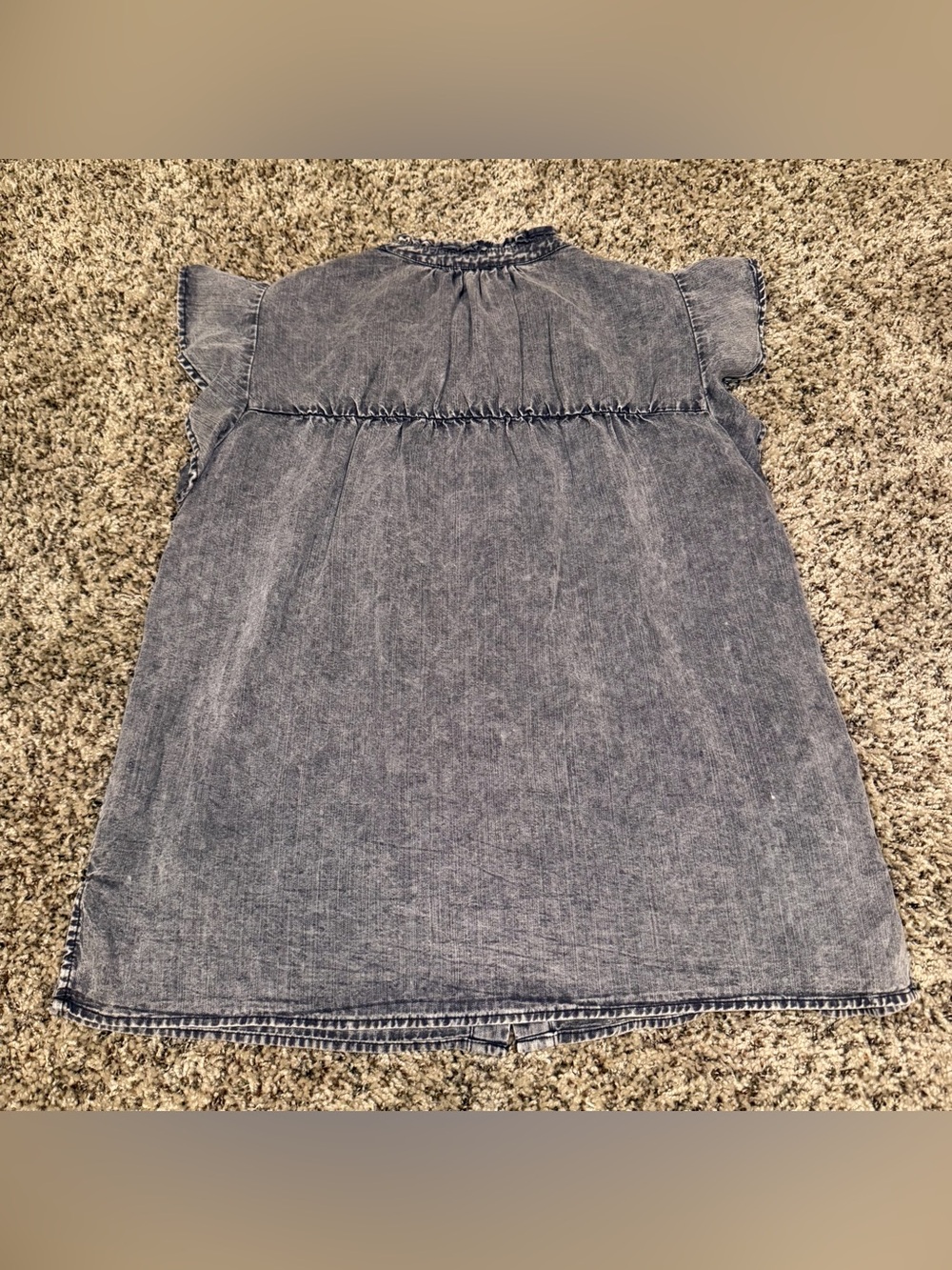 Rails Washed Ruffle Button Front Top - Picture 3 of 3